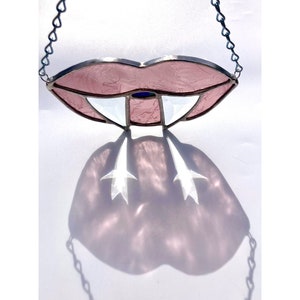 Vampire Prism Fangs Stained Glass