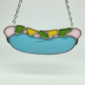 Hot dog stained glass