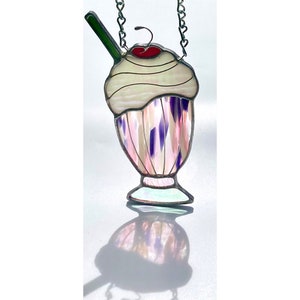 Cookies & Cream Milkshake Stained Glass