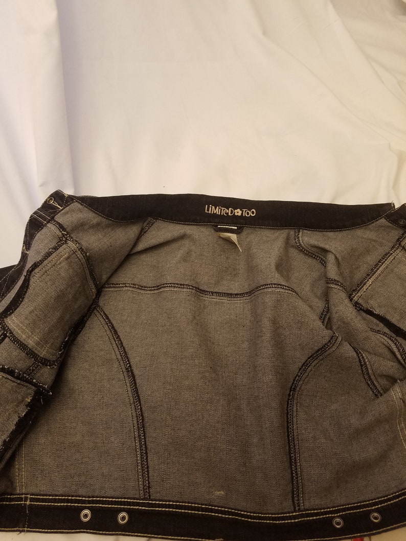 Limited Too Black Denim Jacket