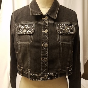 Limited Too Black Denim Jacket