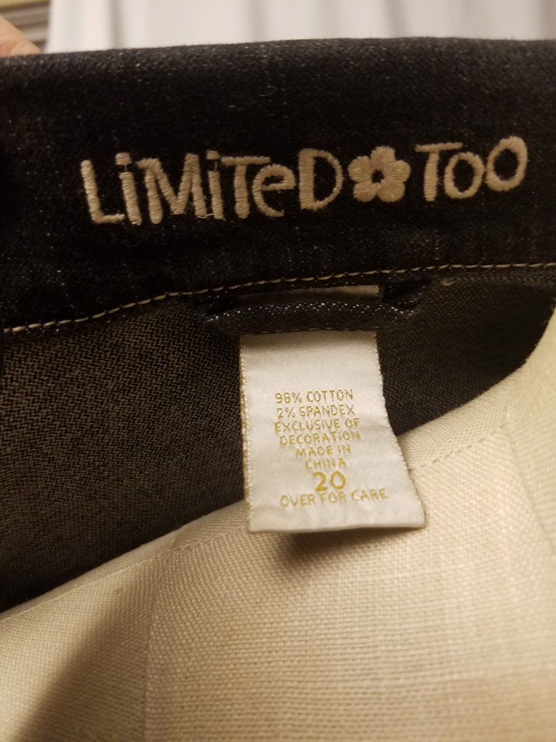 Limited Too Black Denim Jacket