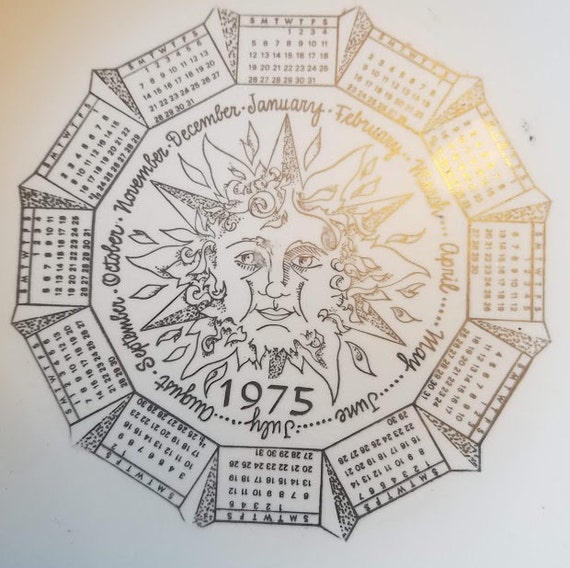 Vintage 1975 Calendar - Etsy