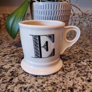 Anthropologie Shave Style &quot;E&quot; Mug
