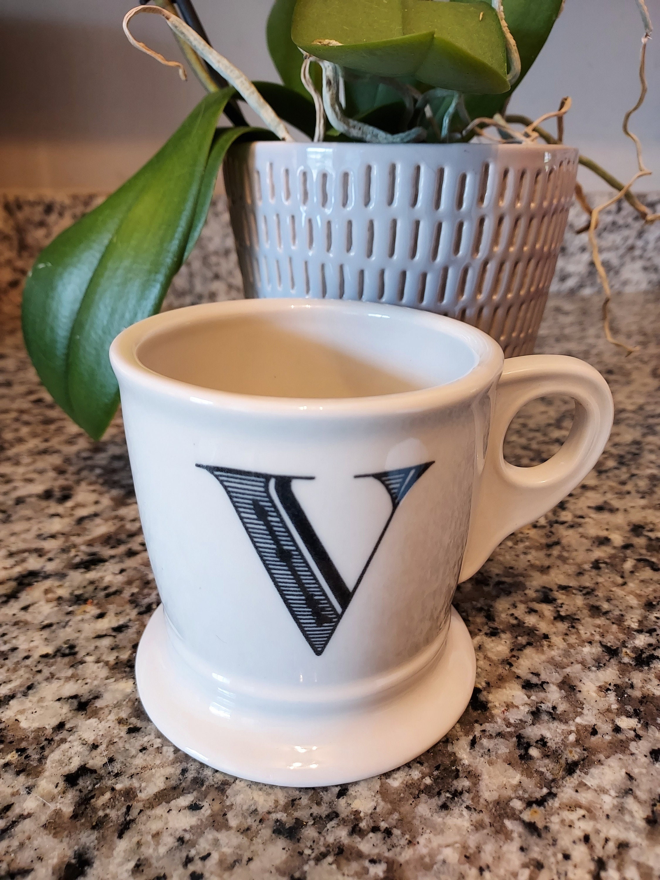 Vintage Anthropologie Homegrown Initial Cup Mug N - Ruby Lane