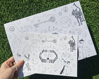 Coraline inspired art print | fanart wall art