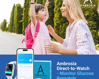 Libre Sensor Readings on Watch(W/o Phone) - Ambrosia real-time CGM (World's#1 CGM)