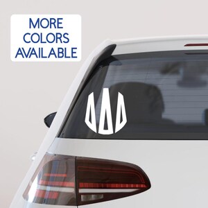 Sorority Sticker - Delta Delta Delta Sticker - Delta Delta Delta Decal - Tri Delta - Car Sticker - Car Decal - Big Little - Sorority Gift