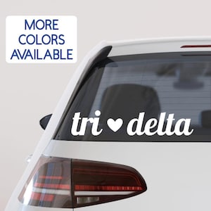 Sorority Sticker - Delta Delta Delta Sticker - Delta Delta Delta Decal - Tri Delta - Car Sticker - Car Decal - Big Little - Sorority Gift