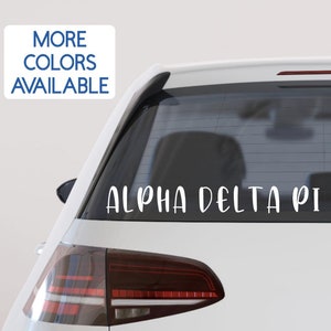 Sorority Sticker - Alpha Delta Pi Sticker - Alpha Delta Pi Decal - Car Sticker - Car Decal - Big Little Gift - Sorority Gift