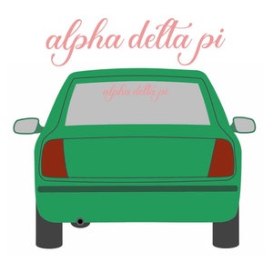 Sorority Sticker - Alpha Delta Pi Sticker - Alpha Delta Pi Decal - Car Sticker - Car Decal - Big Little Gift - Sorority Gift