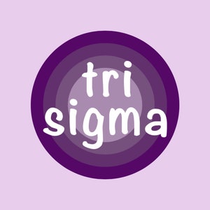 Sorority Sticker - Tri Sigma Sticker - Sigma Sigma Sigma Sticker - Sorority Gift - Big Little Gift - Greek Gift