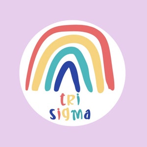 Sorority Sticker - Tri Sigma Sticker - Sigma Sigma Sigma Sticker - Sorority Gift - Big Little Gift - Greek Gift