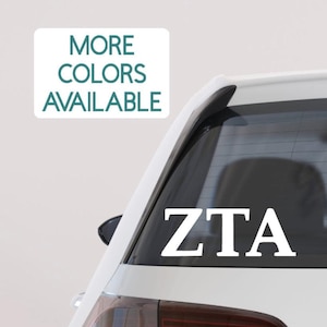Sorority Sticker - Zeta Tau Alpha- Zeta Tau Alpha Sticker - Zeta Tau Alpha Decal - Car Sticker - Car Decal - Big Little Gift - Sorority Gift