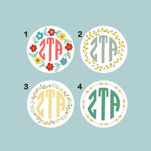 Sorority Sticker - Zeta Tau Alpha - ZTA - Zeta Tau Alpha Sticker - Sorority Gift - Big Little Gift - Greek Gift