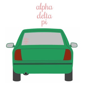 Sorority Sticker - Alpha Delta Pi Sticker - Alpha Delta Pi Decal - Car Sticker - Car Decal - Big Little Gift - Sorority Gift