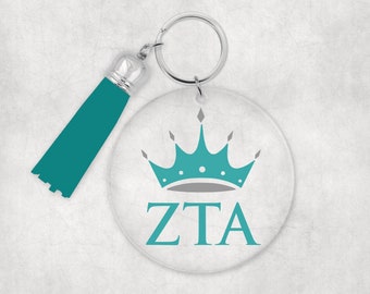 ZTA Zeta Tau Alpha Zeta Mountain Keychain Sorority Gift Sorority Keychain