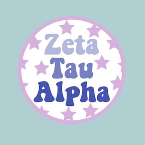Sorority Sticker - Zeta Tau Alpha - ZTA - Zeta Tau Alpha Sticker - Sorority Gift - Big Little Gift - Greek Gift