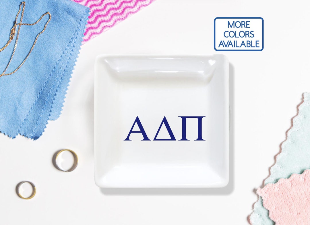 Sorority Ring Dish Alpha Delta Pi Badge Dish Badge Dish Adpi Ring