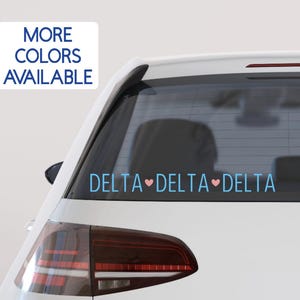 Sorority Sticker - Delta Delta Delta Sticker - Delta Delta Delta Decal - Tri Delta - Car Sticker - Car Decal - Big Little - Sorority Gift