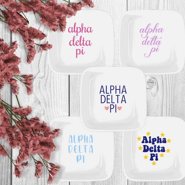 Sorority Ring Dish - Alpha Delta Pi badge dish - Badge Dish - ADPi Ring Dish - Alpha Delta Pi - Ring Dish - Sorority Gift - Big Little Gift