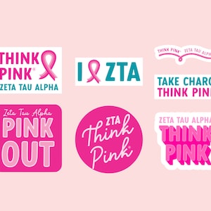 Sorority Sticker - Zeta Tau Alpha - ZTA - Zeta Tau Alpha Sticker - Sorority Gift - Big Little Gift - Greek Gift