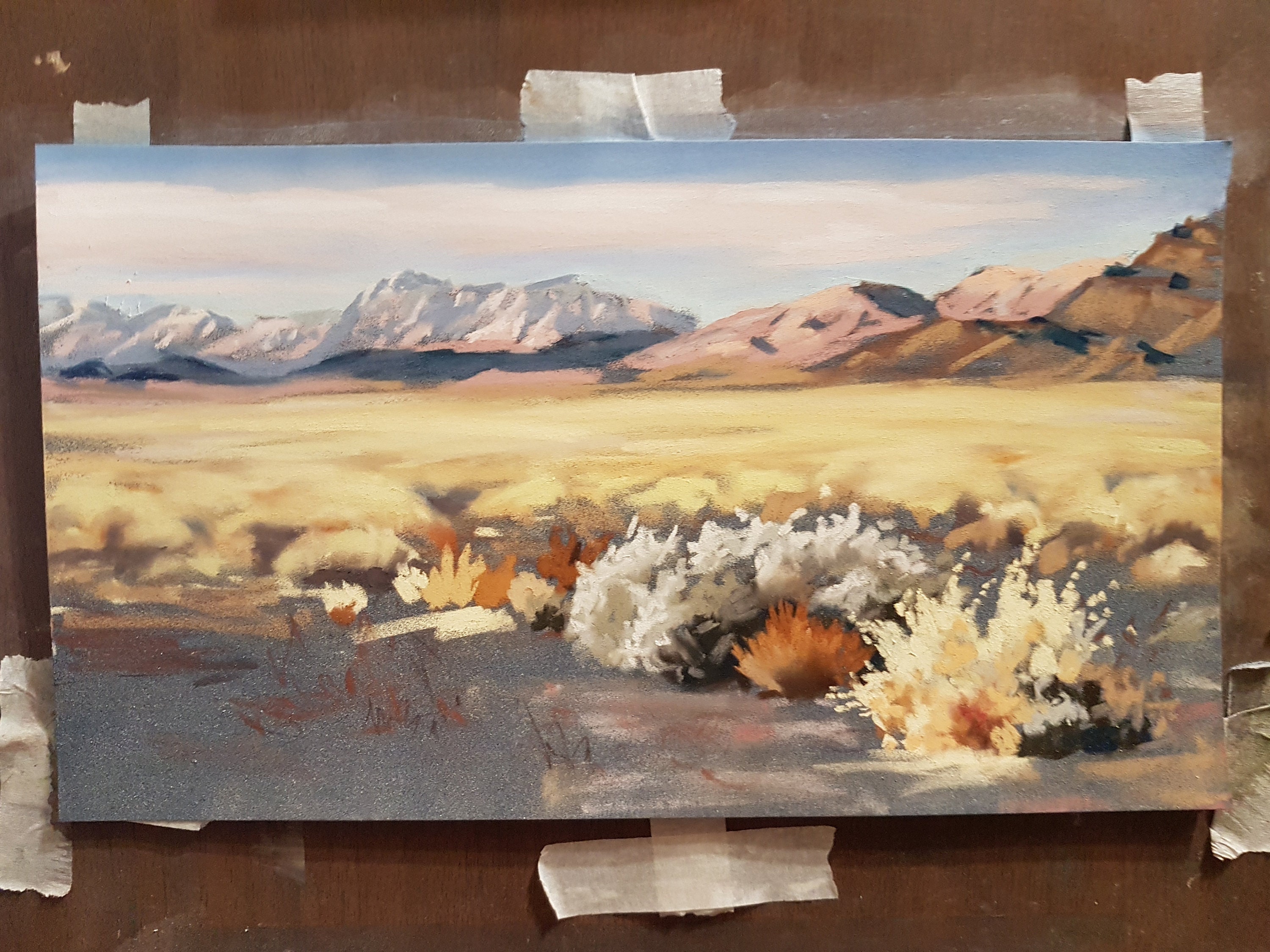 Mojave Desert Painting Original Death Valley California Art Etsy