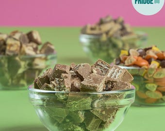 Kit Kat troceado (450 g): cobertura de caramelo para repostería, postres y bufés de dulces. Ideal para cumpleaños y eventos.