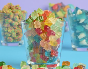 Cachorros de osito de goma (1 libra) - Dulces a granel para bufés de fiestas, baby showers, cumpleaños y bodas. Delicias dulces y divertidas.