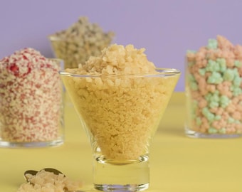 Trozos de caramelo inglés (1 libra): cobertura crujiente de caramelo del tamaño de una pajita para fiestas, bodas y bares de postres.