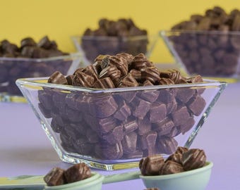Trufas de Caramelo con Sal Marina y Leche – 450 g. Chocolates a granel, recuerdos de boda, mesa de postres para fiestas, regalo gourmet.