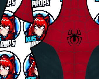 red and black spidey suit