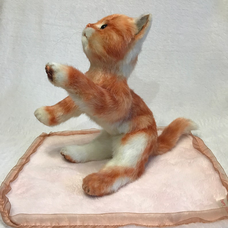 Realistic Movable Soft Toy Ginger Kitten Faux Fur Cat for Kids | Etsy