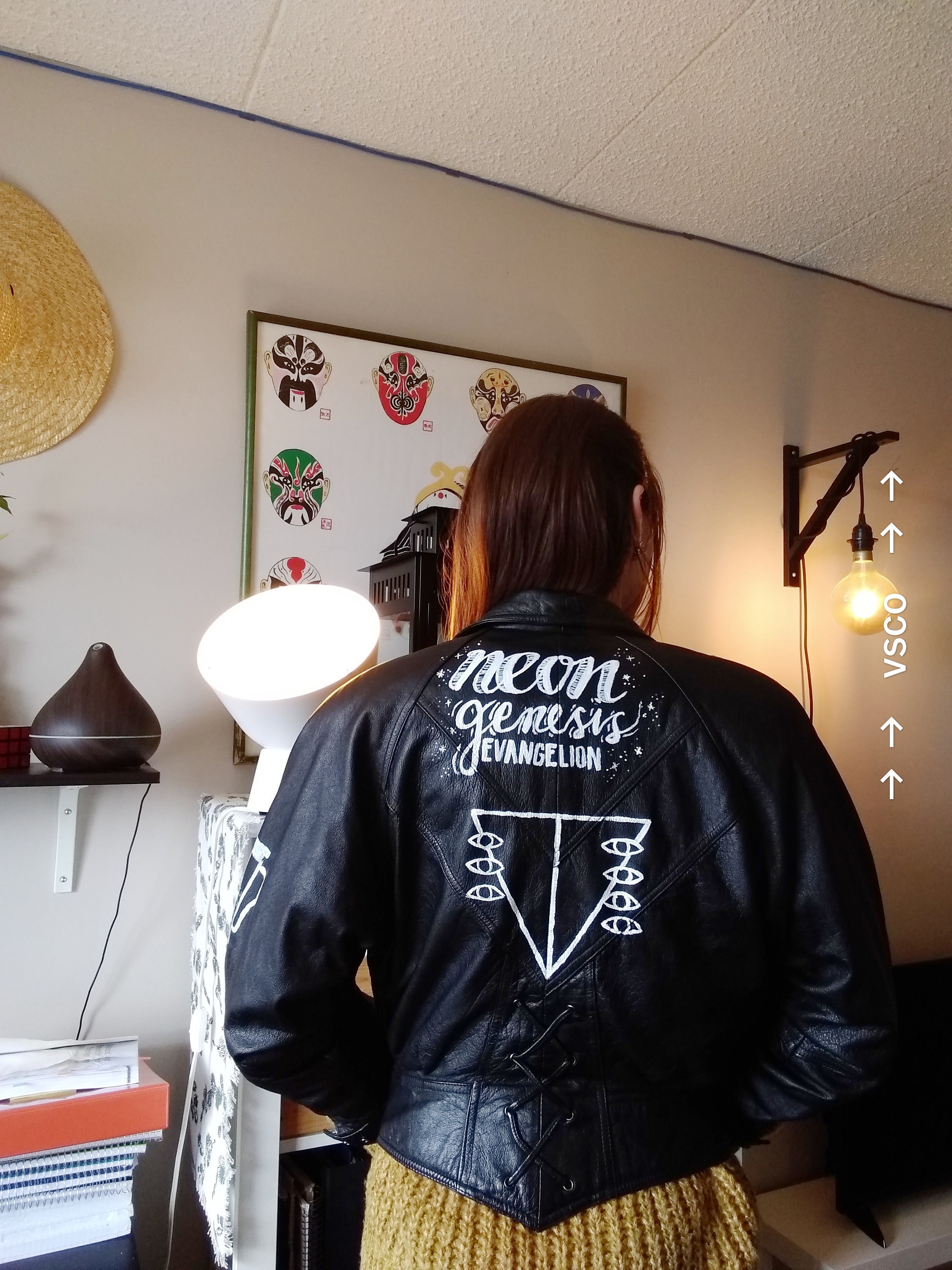 Hand-painted Genuine Leather (wilson's) Neon Genesis Evangelion