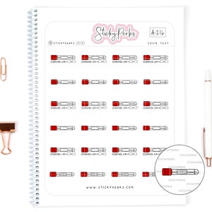 Covid Test & Vaccine / Planner Sticker / Bundle / Booster / Testing