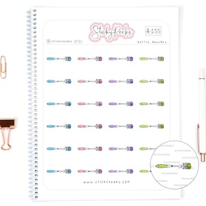 Nettoyant pour biberon | Petits autocollants de planificateur | Nettoyer | Laver | Désinfectez les biberons | Bébé | La vie de maman |