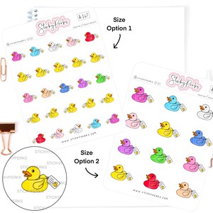 Rubber Ducks | Duck Fun | Duck Game | Ducking |Hand Drawn | Small Planner Stickers | Small Doodles