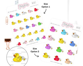 Rubber Ducks | Duck Fun | Duck Game | Ducking |Hand Drawn | Small Planner Stickers | Small Doodles