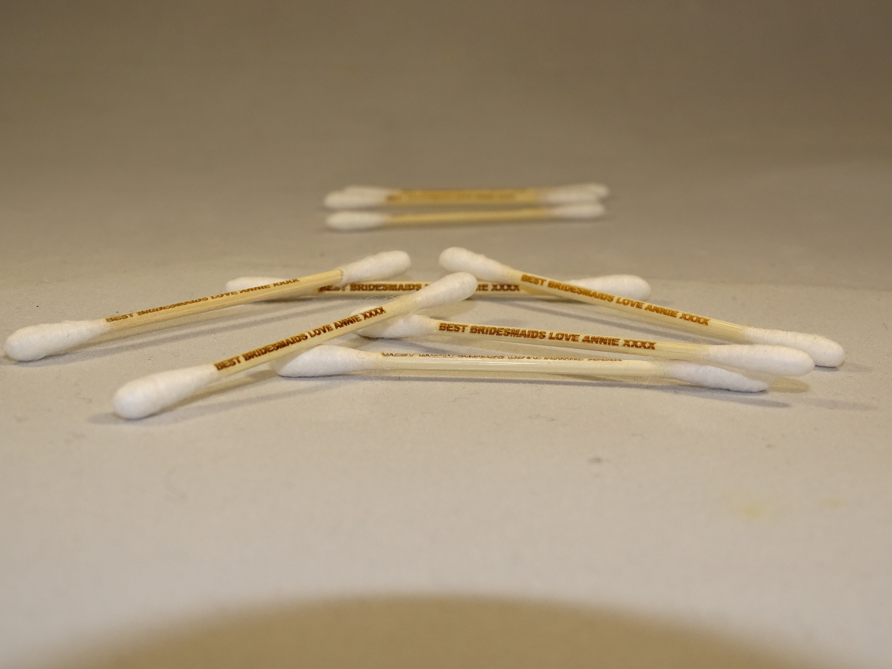 Personalised Laser Engraved Bamboo Buds