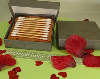 Personalized Cotton Anniversary Box with Custom Buds Gift Set