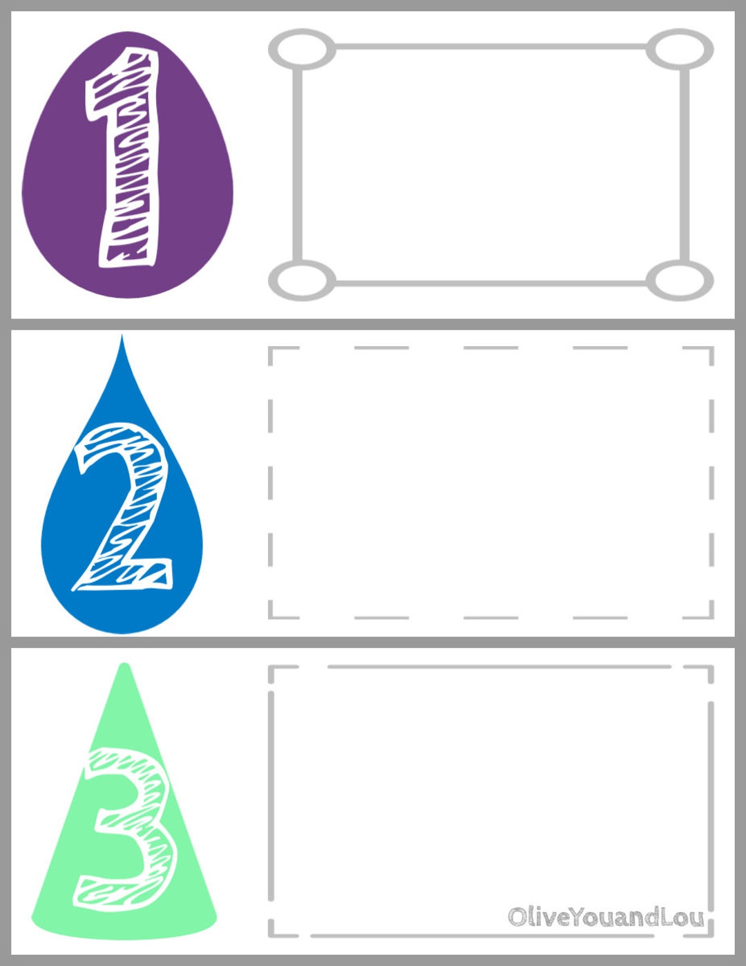 Loose Parts Play Printable Counting Cards - Etsy