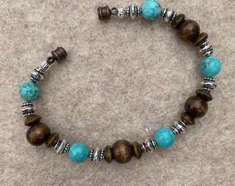 Bracelet, Turquoise bracelet, beaded bracelet, bracelet beaded