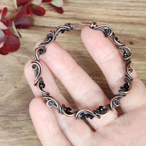 Copper Penannular Brooch: 2-in-1 Shawl Pin & Hair Clip, Celtic Style