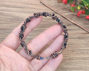 Copper Penannular Brooch: Shawl Pin, Celtic Style