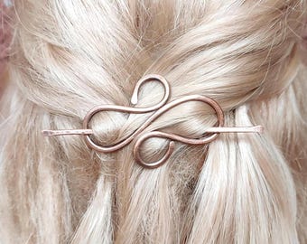 Vintage Copper Feather Shaped Barrette Large Copper Feathers - Etsy main image 2