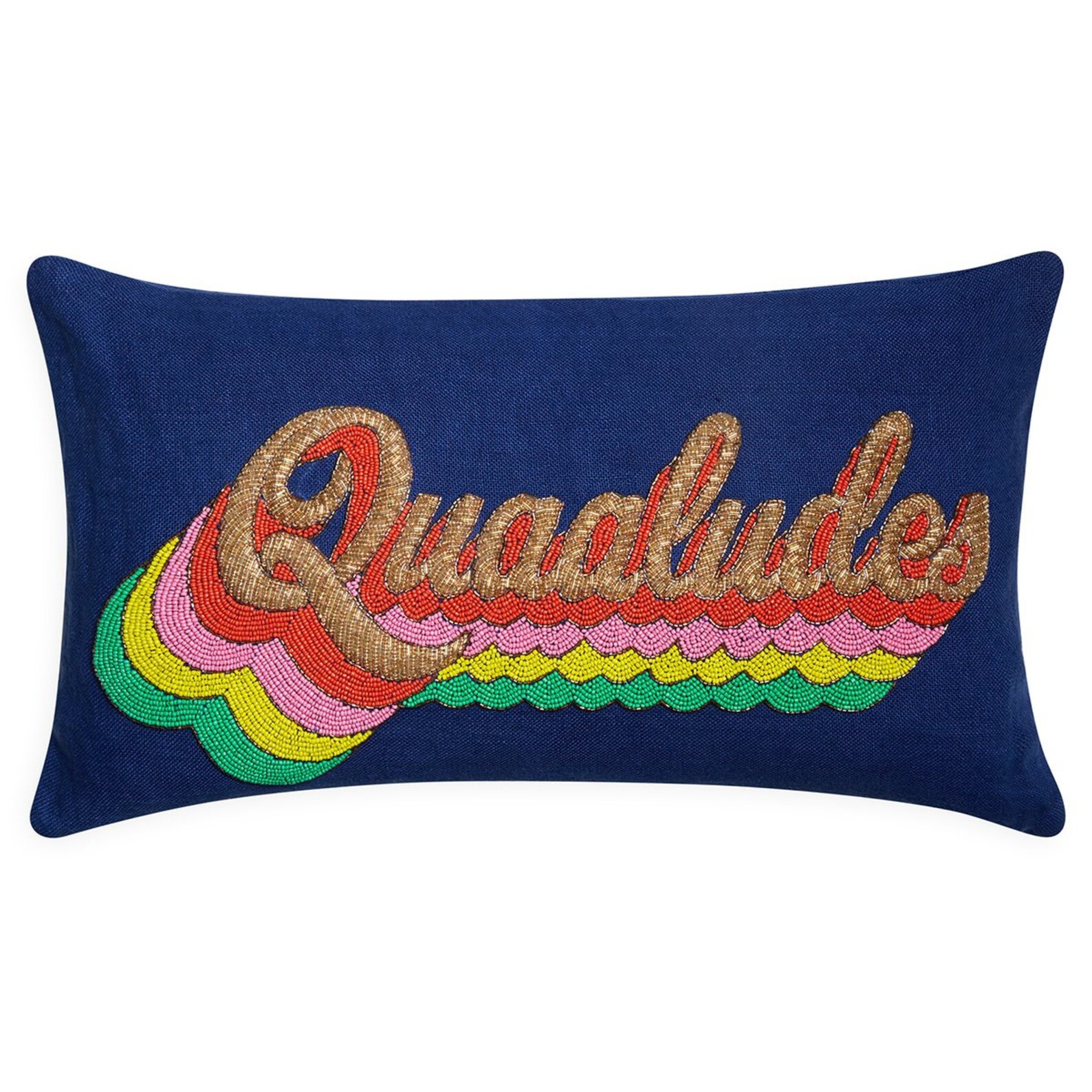 Jonathan Adler Quaaludes Beaded Pillow Etsy