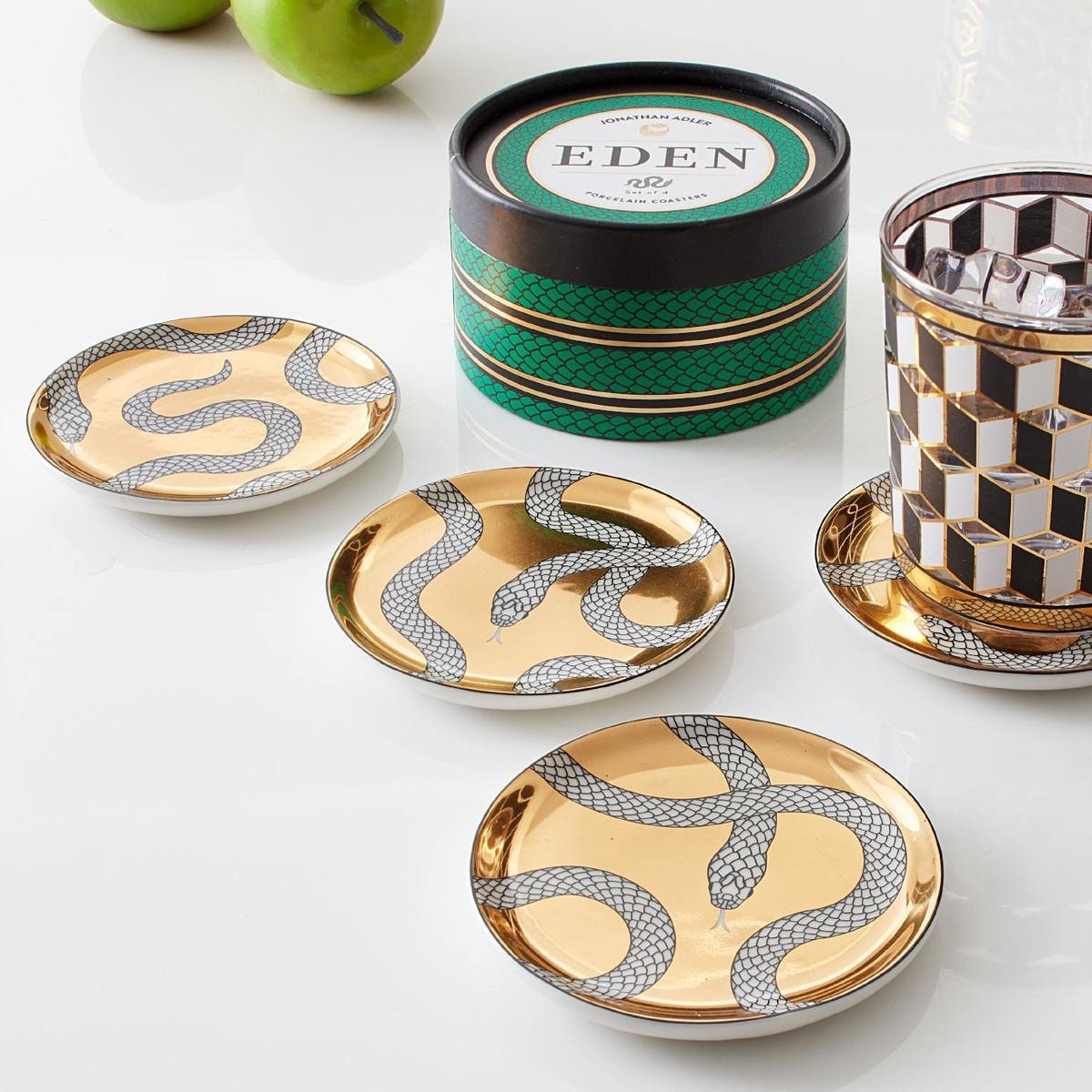 Jonathan Adler Eden Coasters Set of 4 Etsy