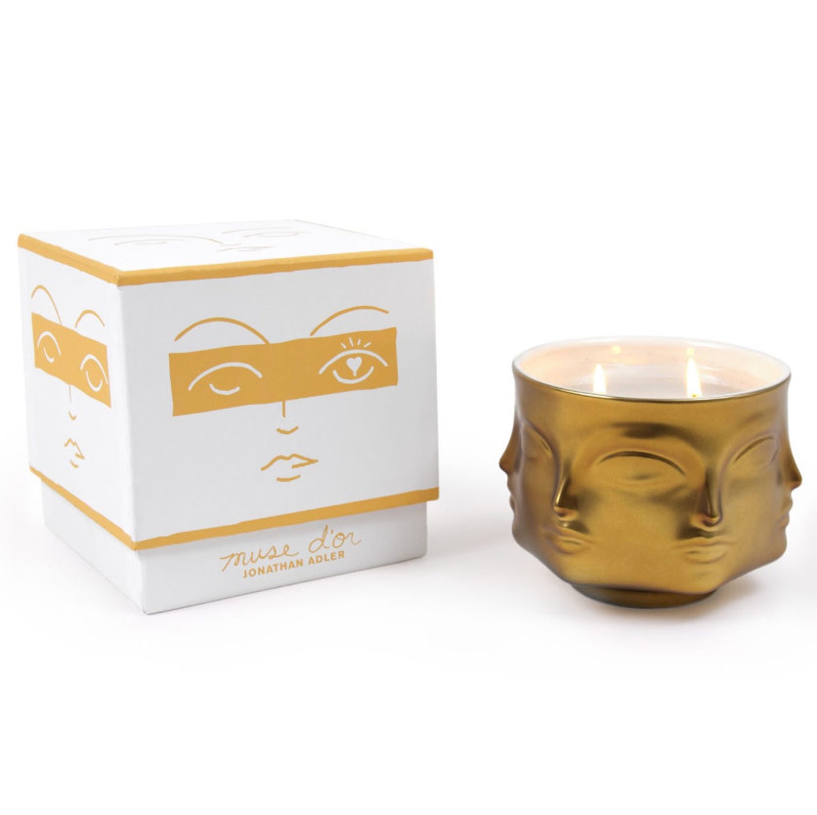 Jonathan Adler Muse D'or Ceramic Candle Etsy