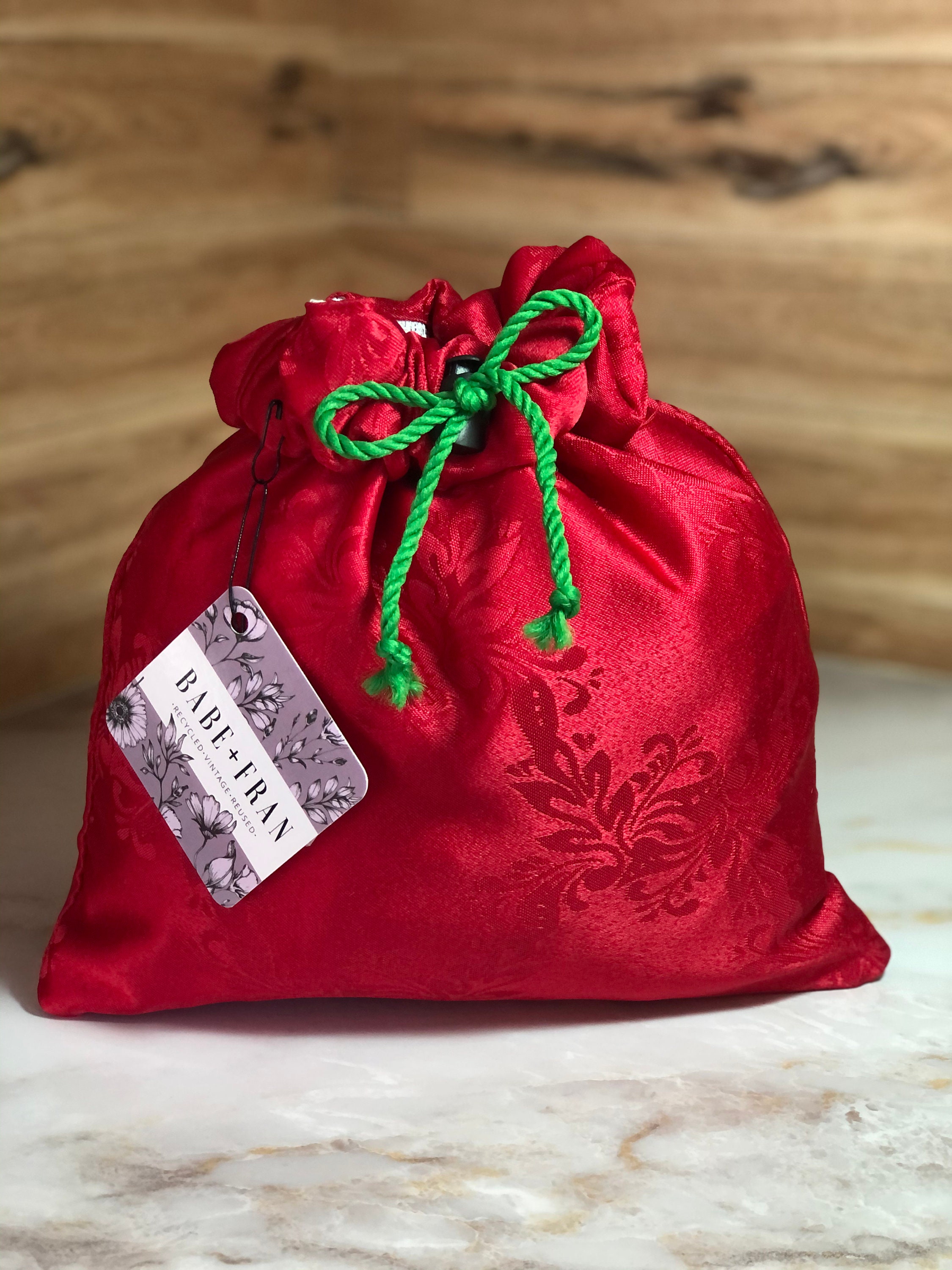 Reusable Fabric Christmas Gift Bag Etsy