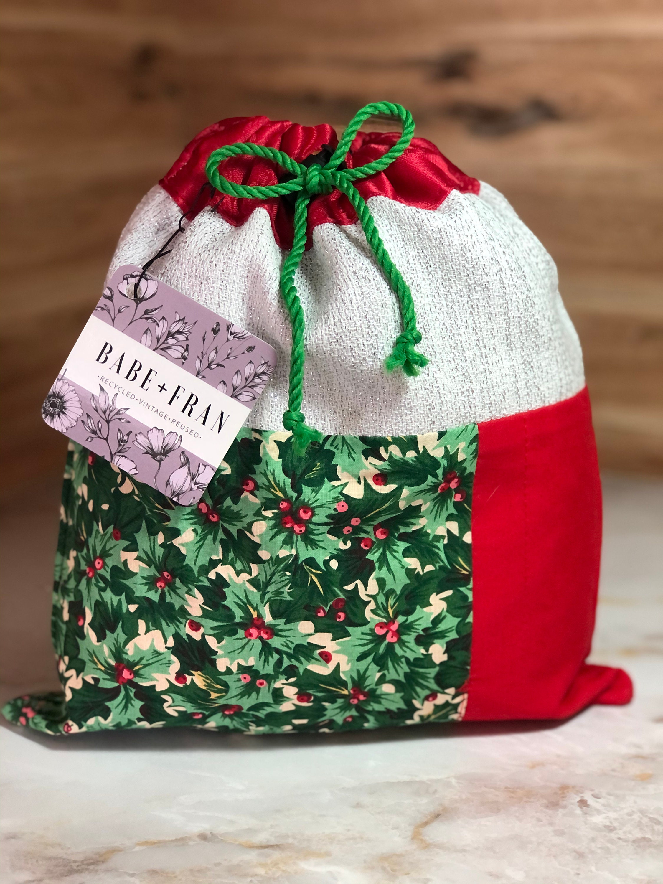 Reusable Fabric Christmas Gift Bag | Etsy